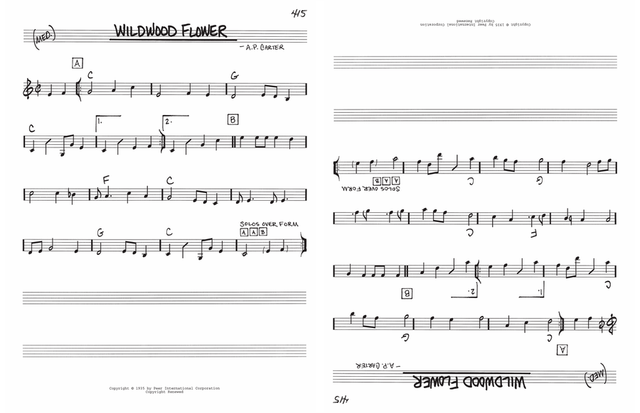 Wildwood Flower Voice scores gallery preview page 1