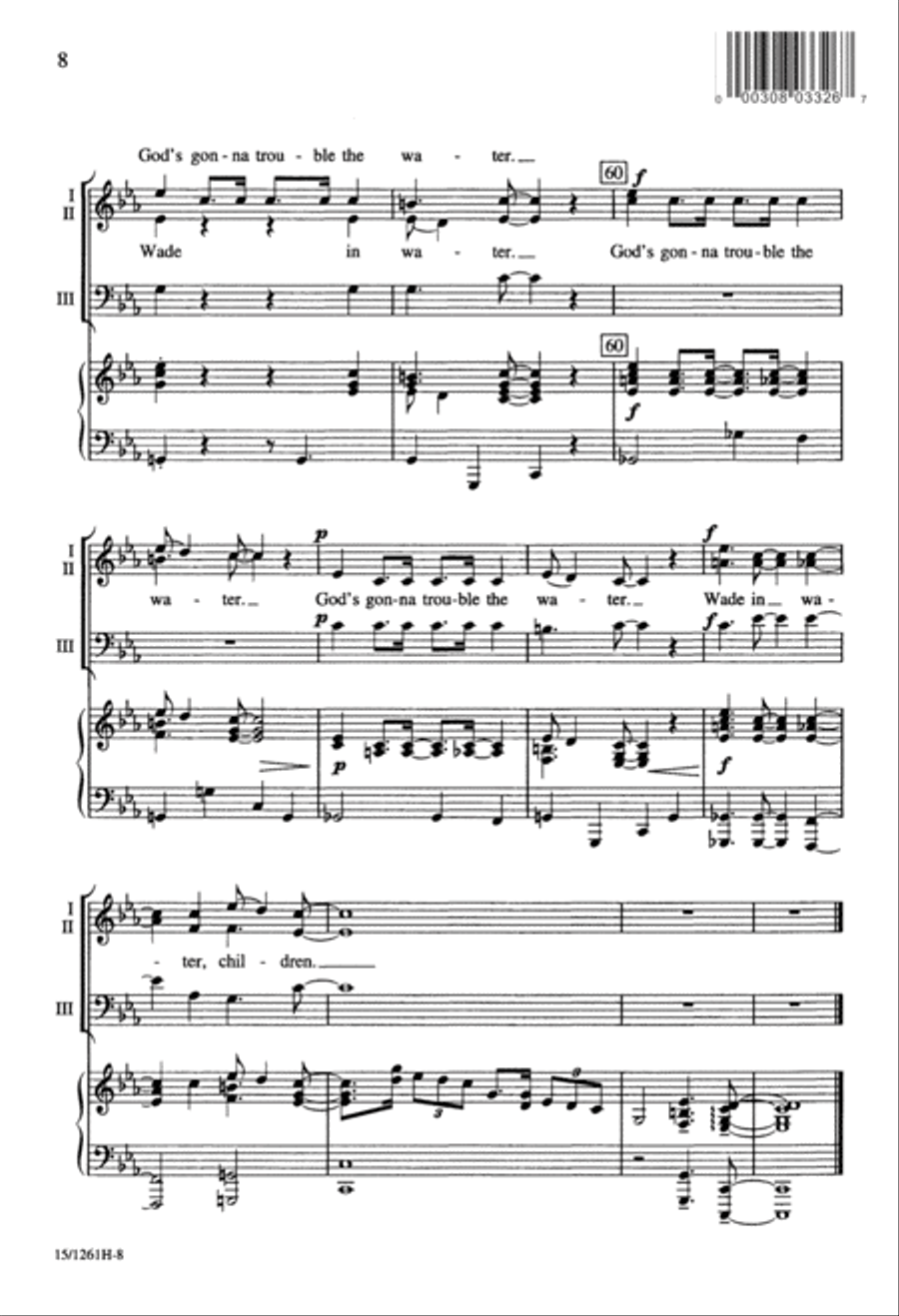 Wade in the Water 3-Part scores gallery preview page 9