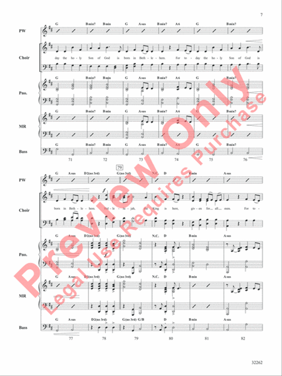 Born in Bethlehem Choir scores gallery preview page 8