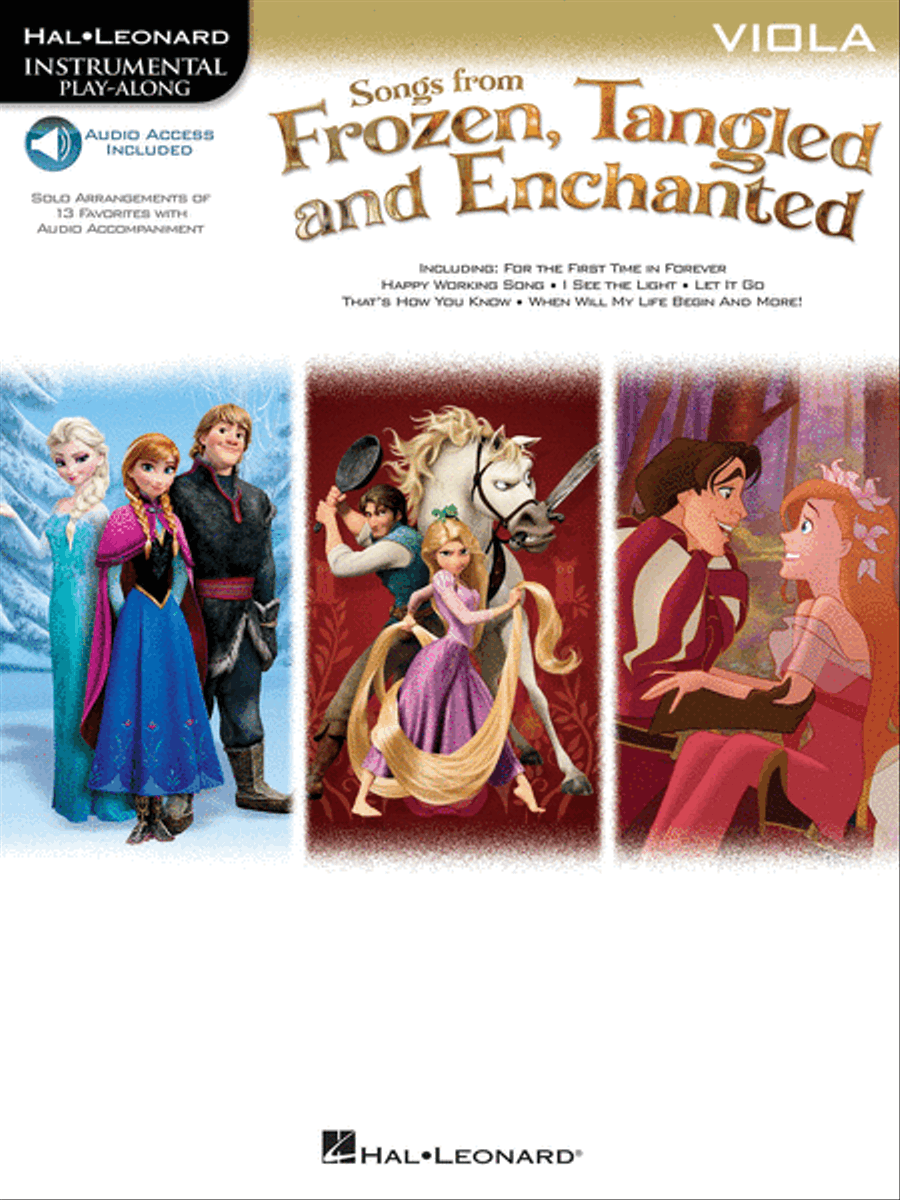 Songs from Frozen, Tangled and Enchanted Viola Solo scores gallery preview page 1