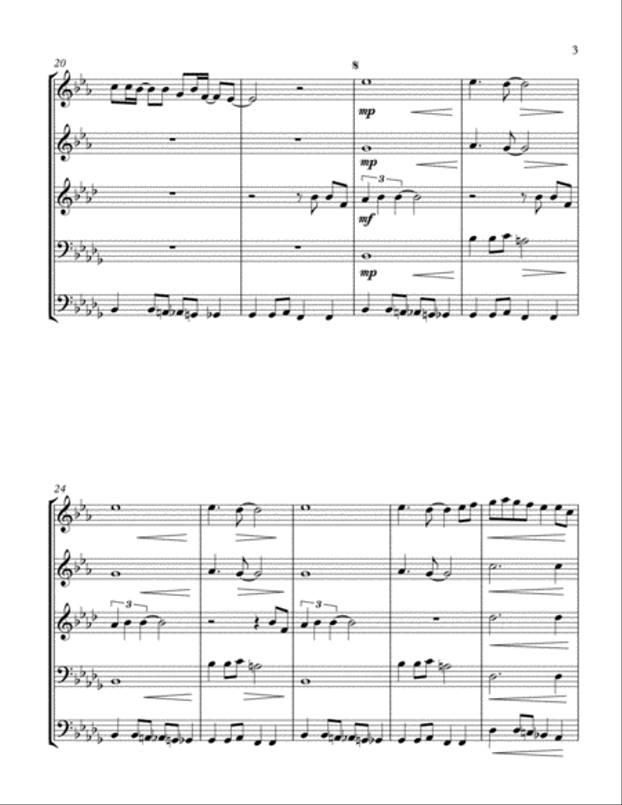 Everybody (backstreet's Back) Brass Ensemble scores gallery preview page 3