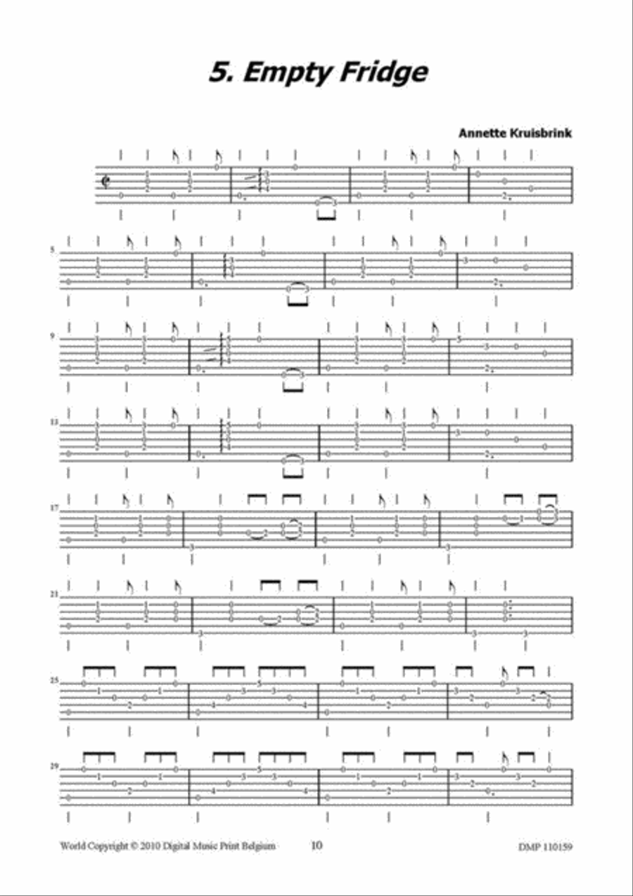 Knock Before You Enter Guitar Tablature scores gallery preview page 3