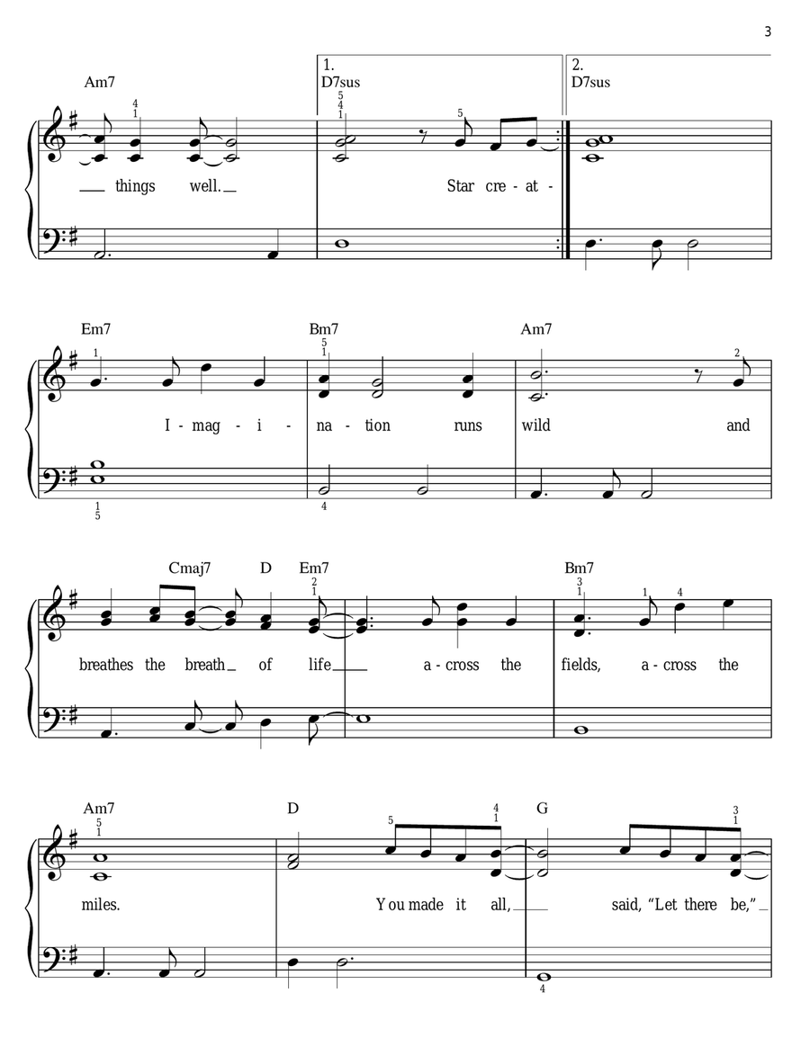 You Do All Things Well You Do All Things Well Easy Piano scores gallery preview page 3