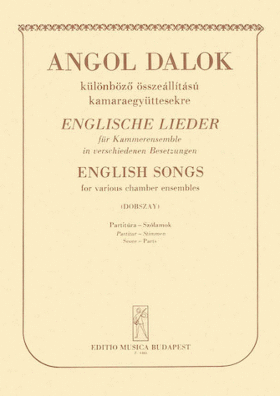 English Songs Collection / Songbook scores gallery preview page 1