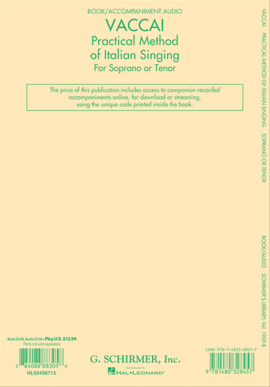 Practical Method of Italian Singing Voice Solo scores gallery preview page 2