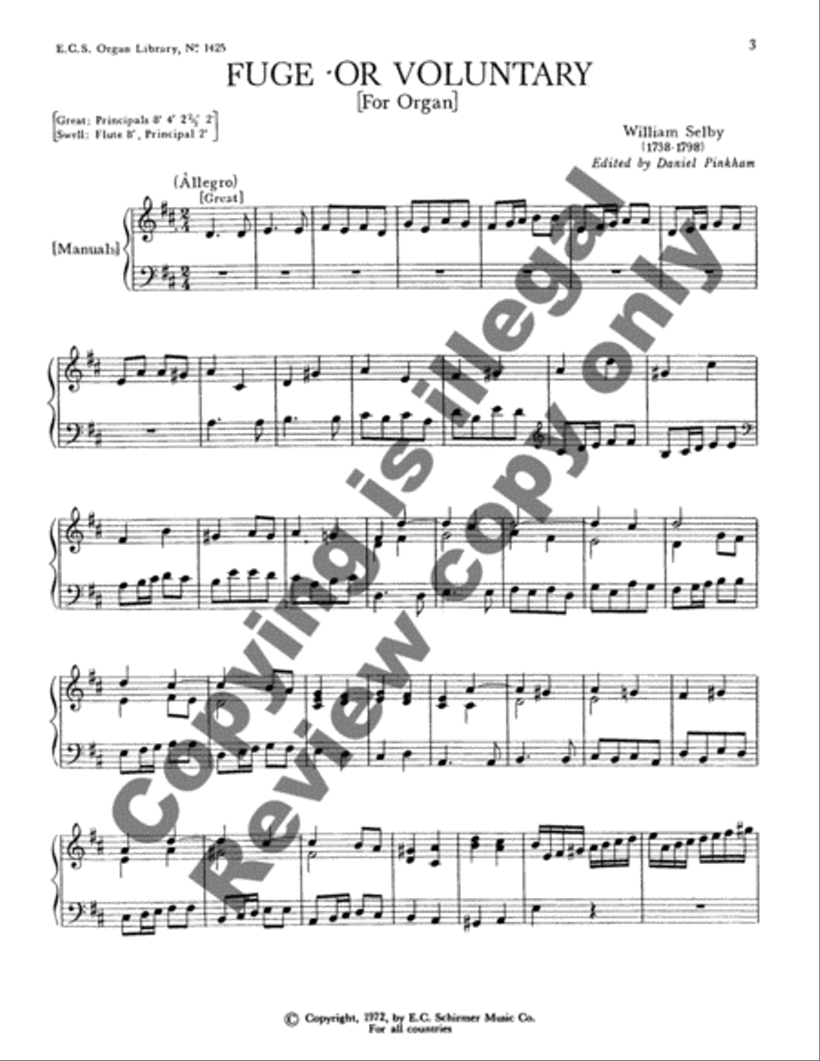 Two Voluntaries Organ scores gallery preview page 3