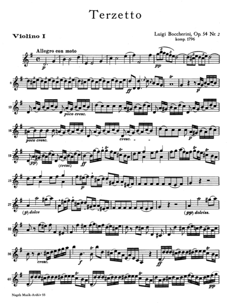 String Trio G-Dur, op. 54/2
