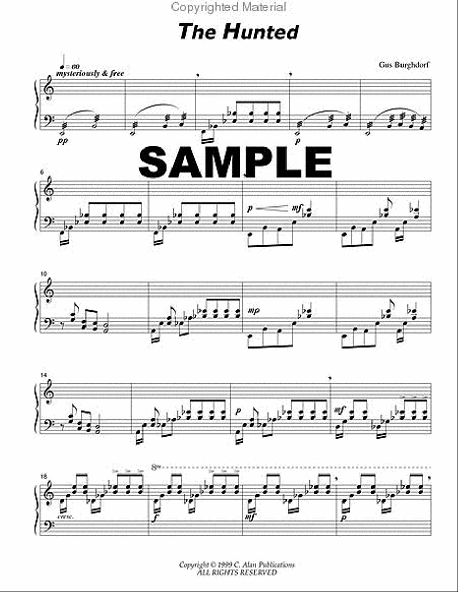 The Hunted Percussion Ensemble scores gallery preview page 2