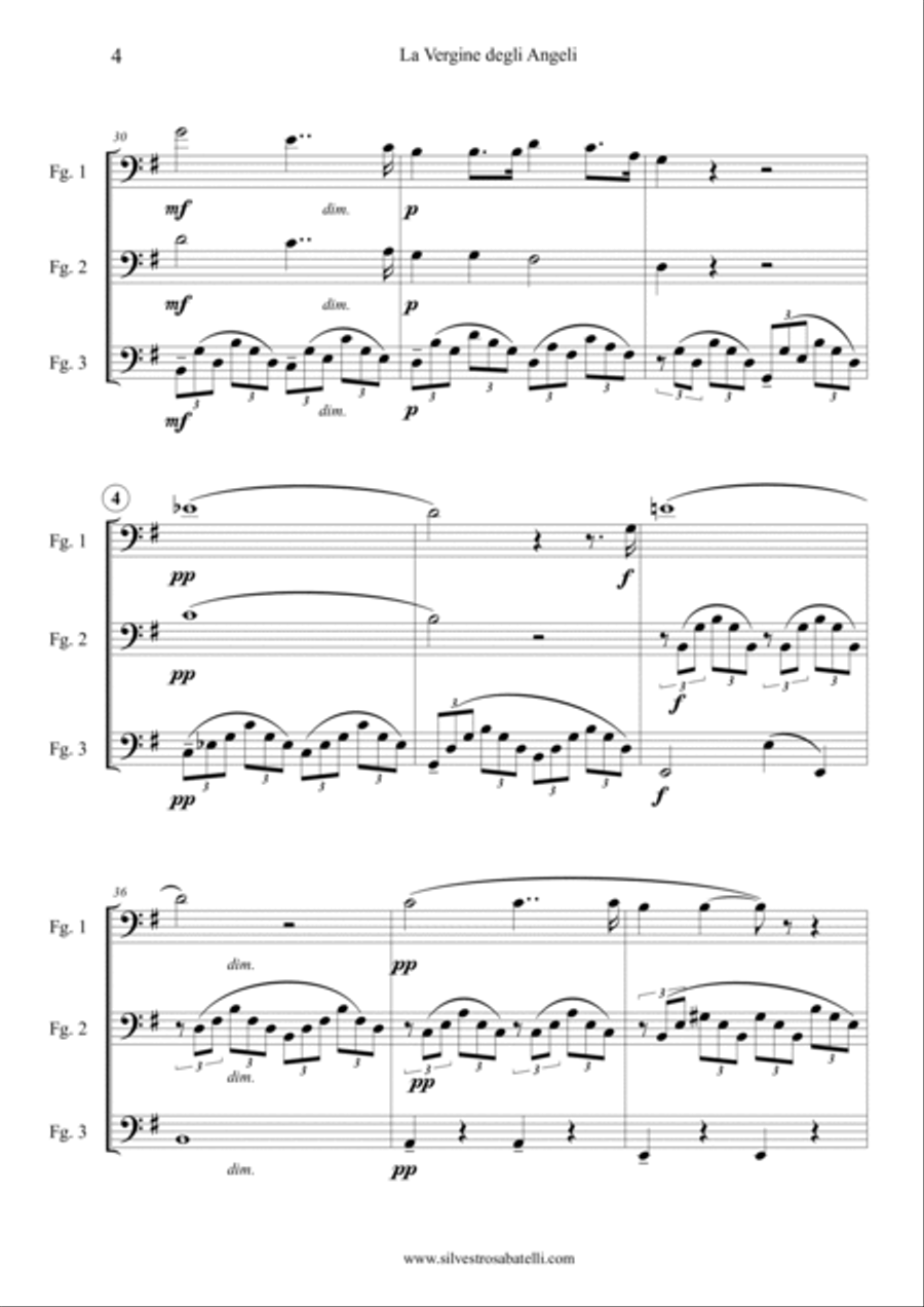 La Vergine degli Angeli - G. Verdi Woodwind Trio scores gallery preview page 5