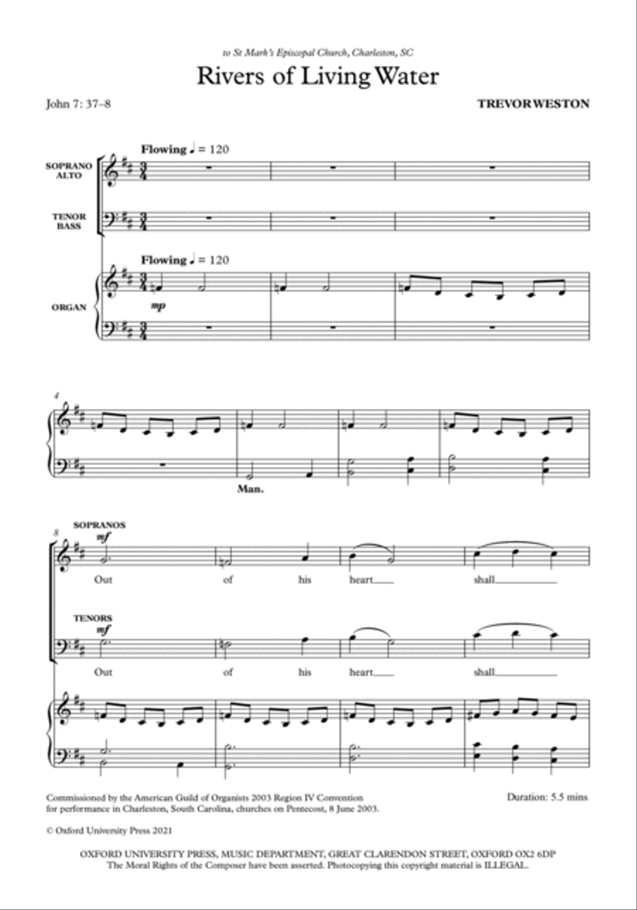 Rivers of Living Water Rivers of Living Water 4-Part scores gallery preview page 2