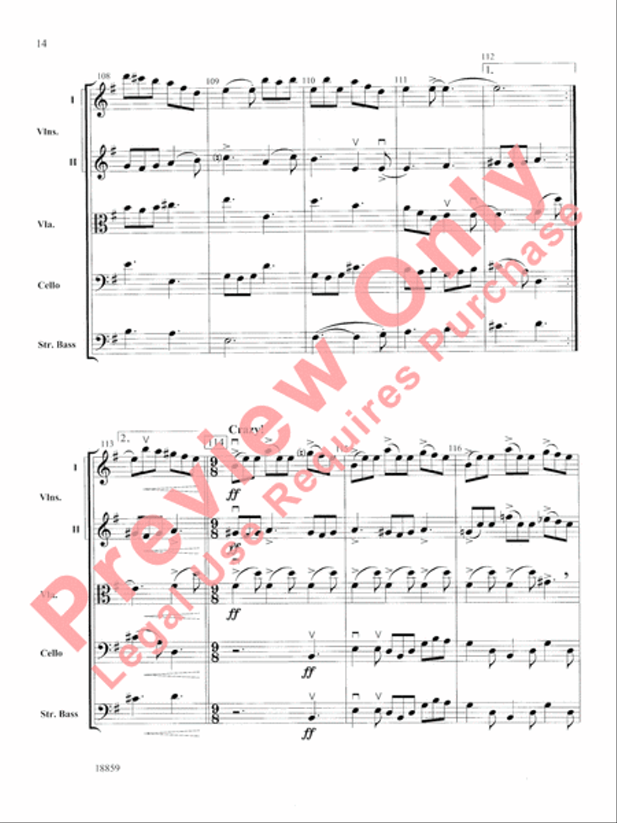 A Gaelic Overture A Gaelic Overture String Orchestra scores gallery preview page 15