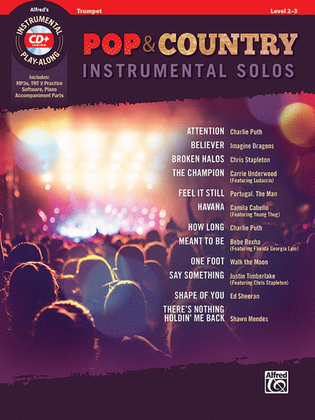 Book cover for Pop & Country Instrumental Solos Trumpet