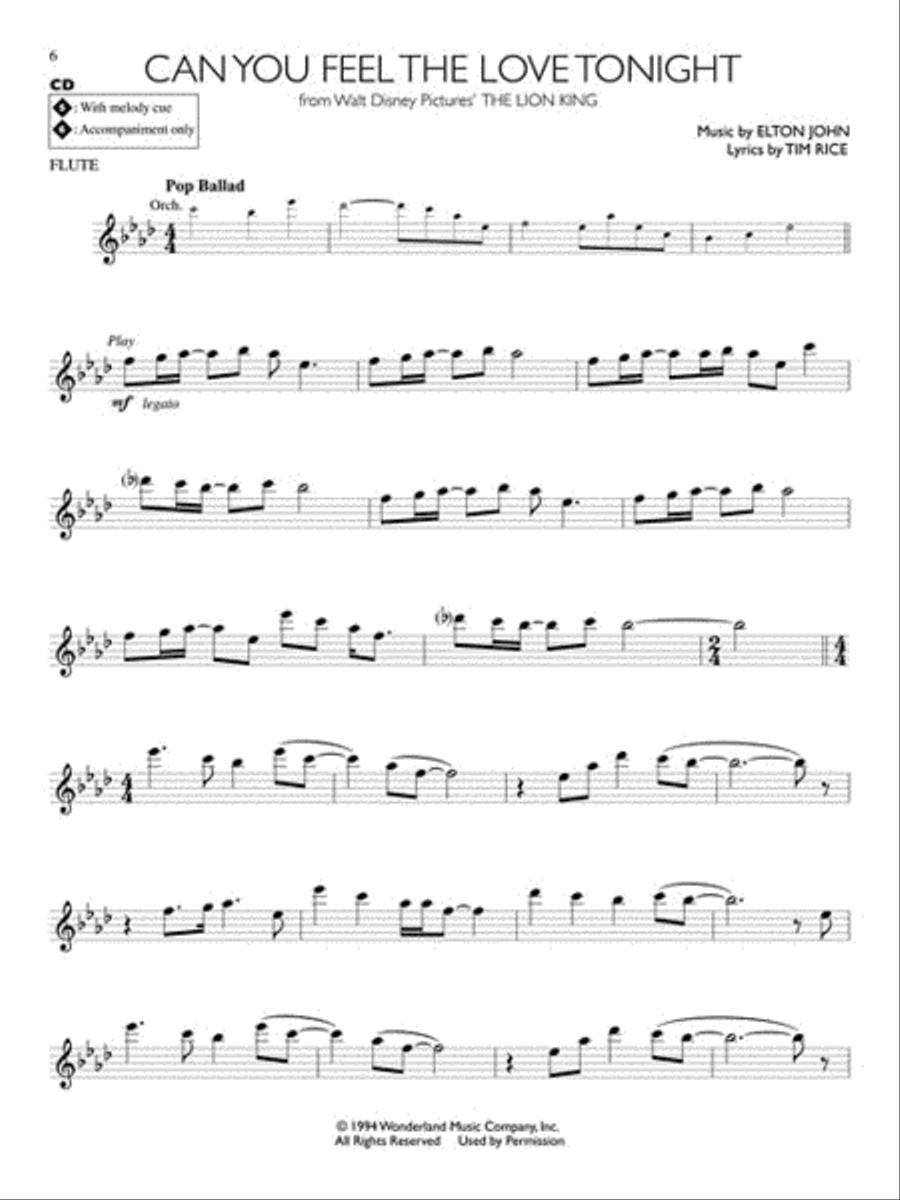 Disney Solos for Flute Disney Solos for Flute Flute scores gallery preview page 2