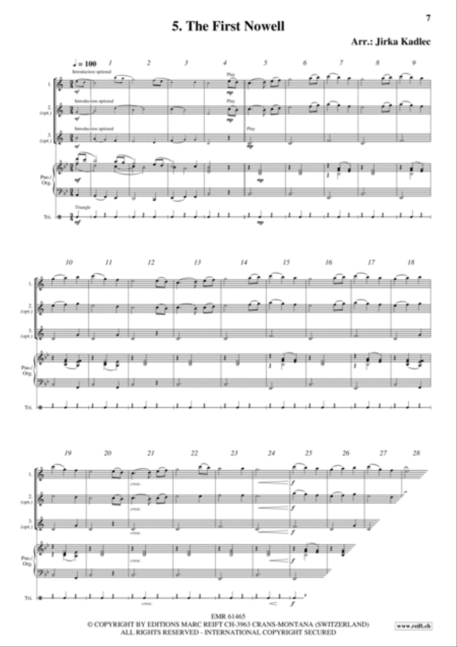 12 Easy Christmas Songs Woodwind Duet scores gallery preview page 7