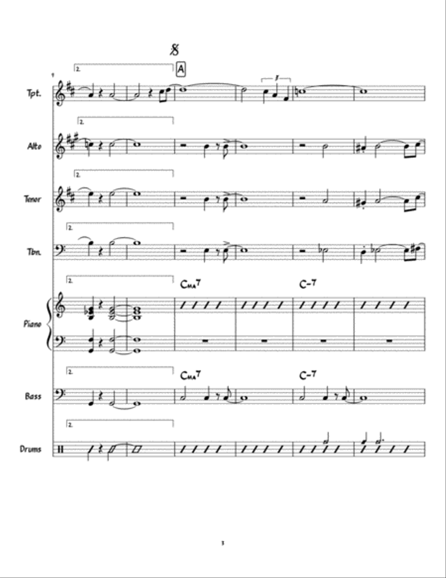 Green Dolphin St Green Dolphin St Jazz Ensemble scores gallery preview page 3