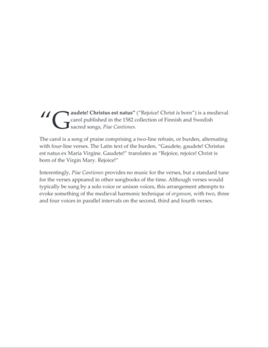 Gaudete, Christus est natus - brass quintet Brass Quintet scores gallery preview page 2