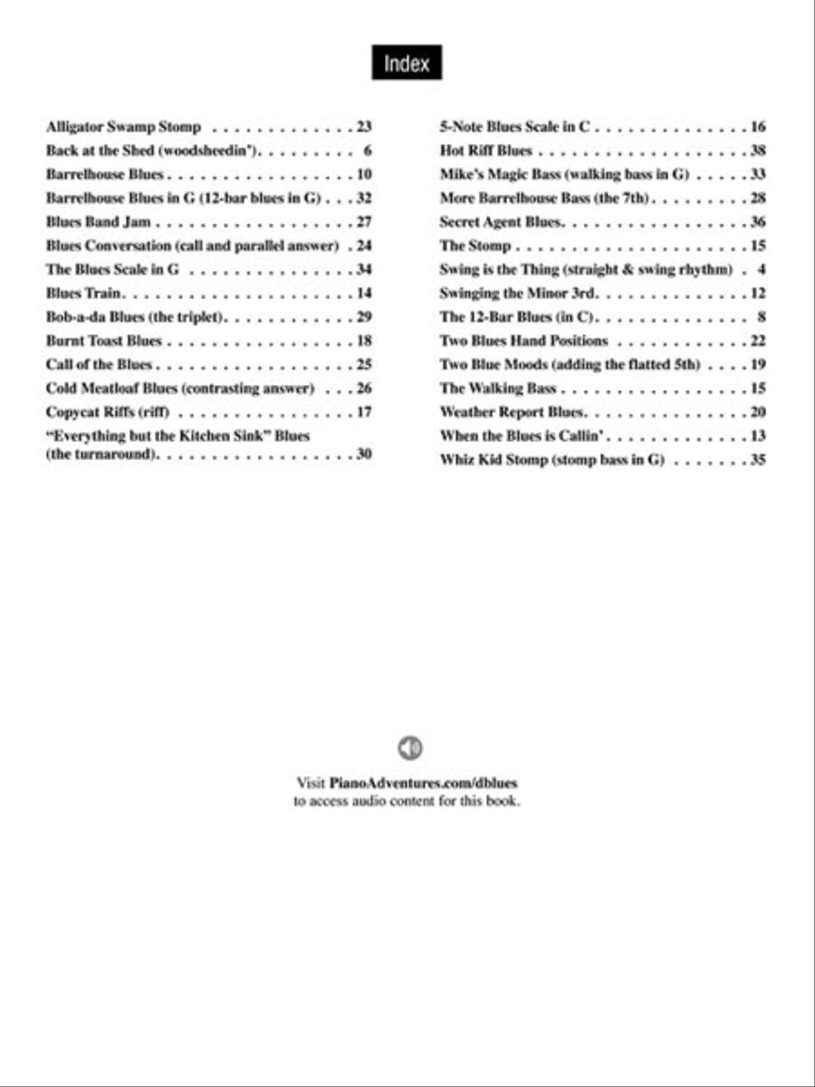 Discover Blues Improvisation Piano Method scores gallery preview page 3