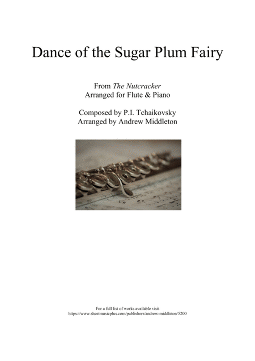 Dance of the Sugar Plum Fairy arranged for Flute and Piano image number null