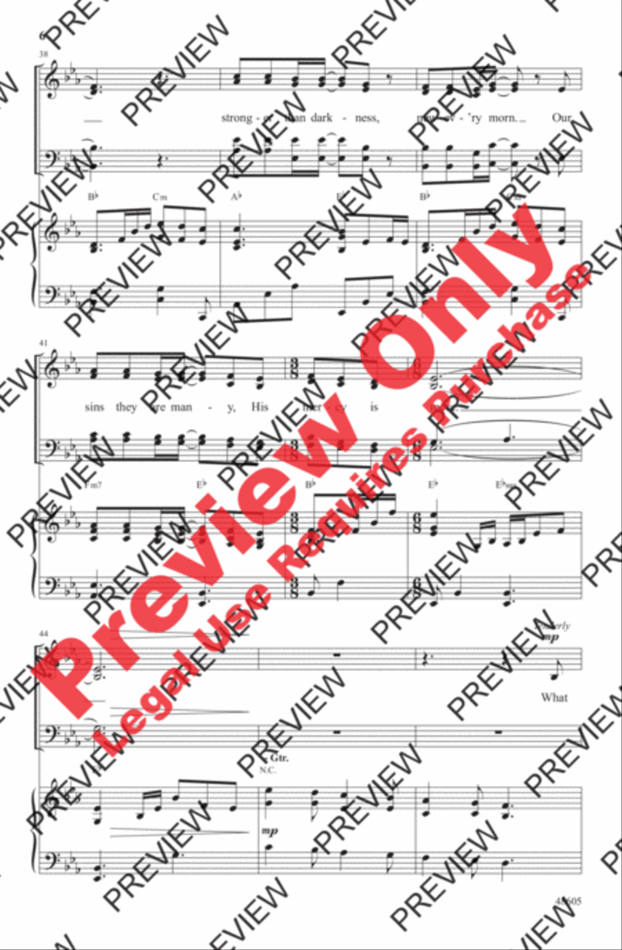 His Mercy Is More 4-Part scores gallery preview page 6