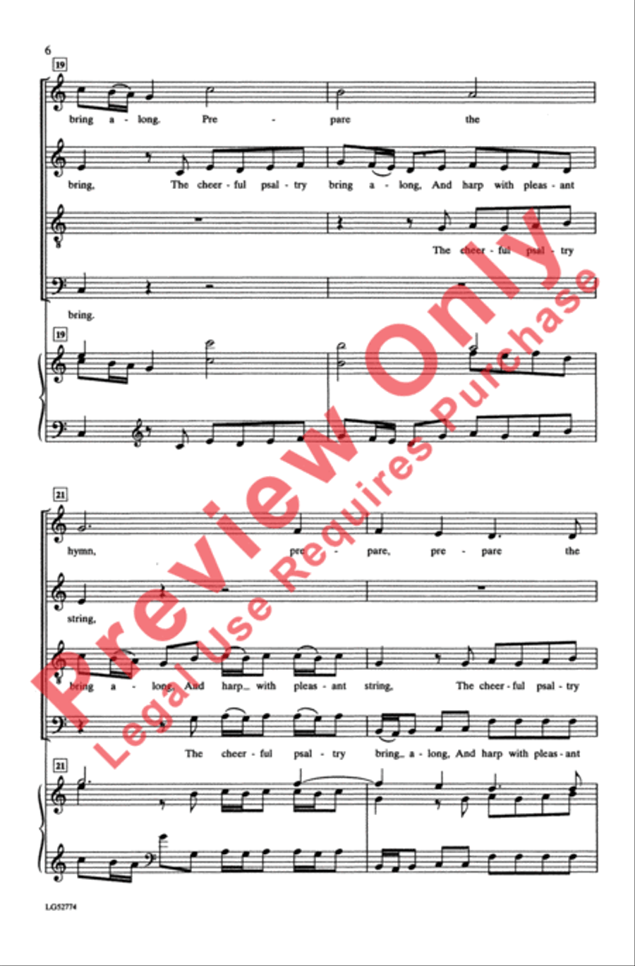 Prepare the Hymn 4-Part scores gallery preview page 6