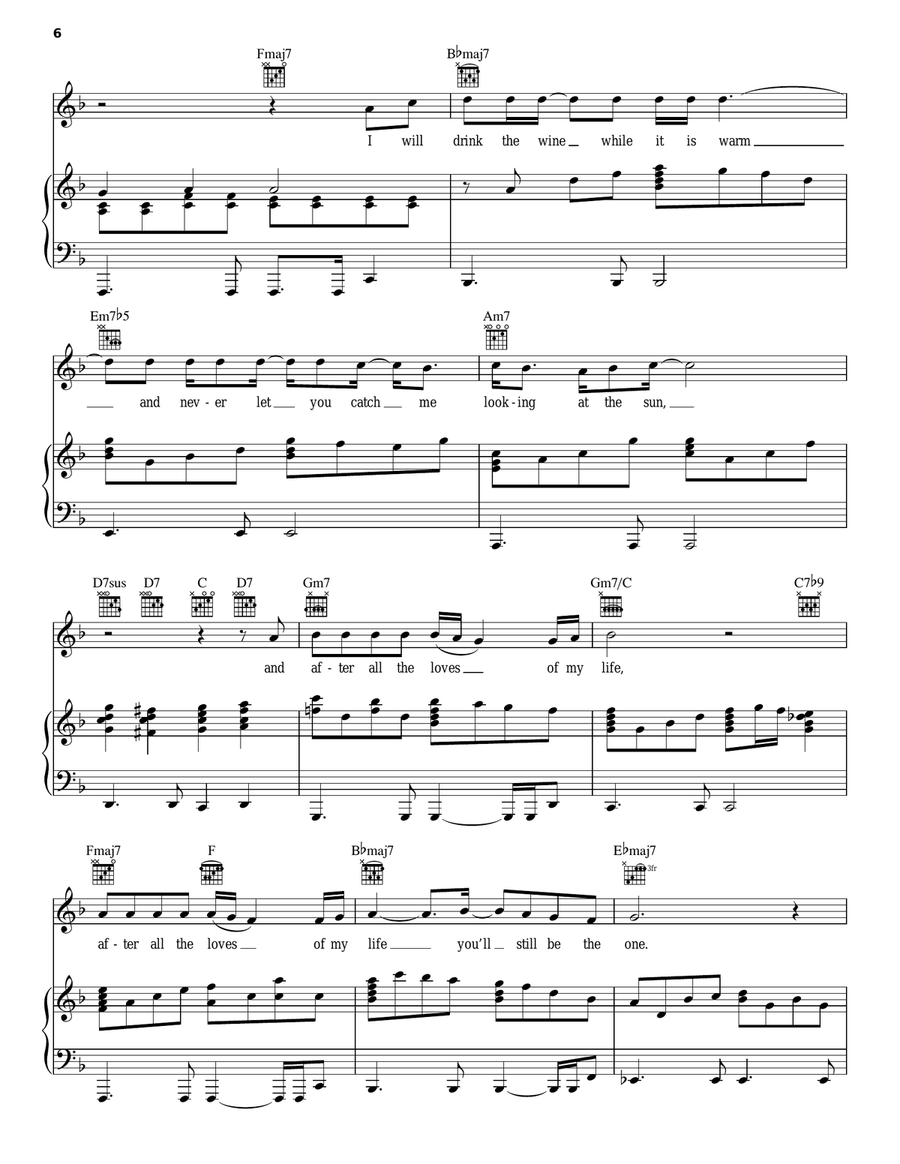 MacArthur Park Piano, Vocal, Guitar scores gallery preview page 6