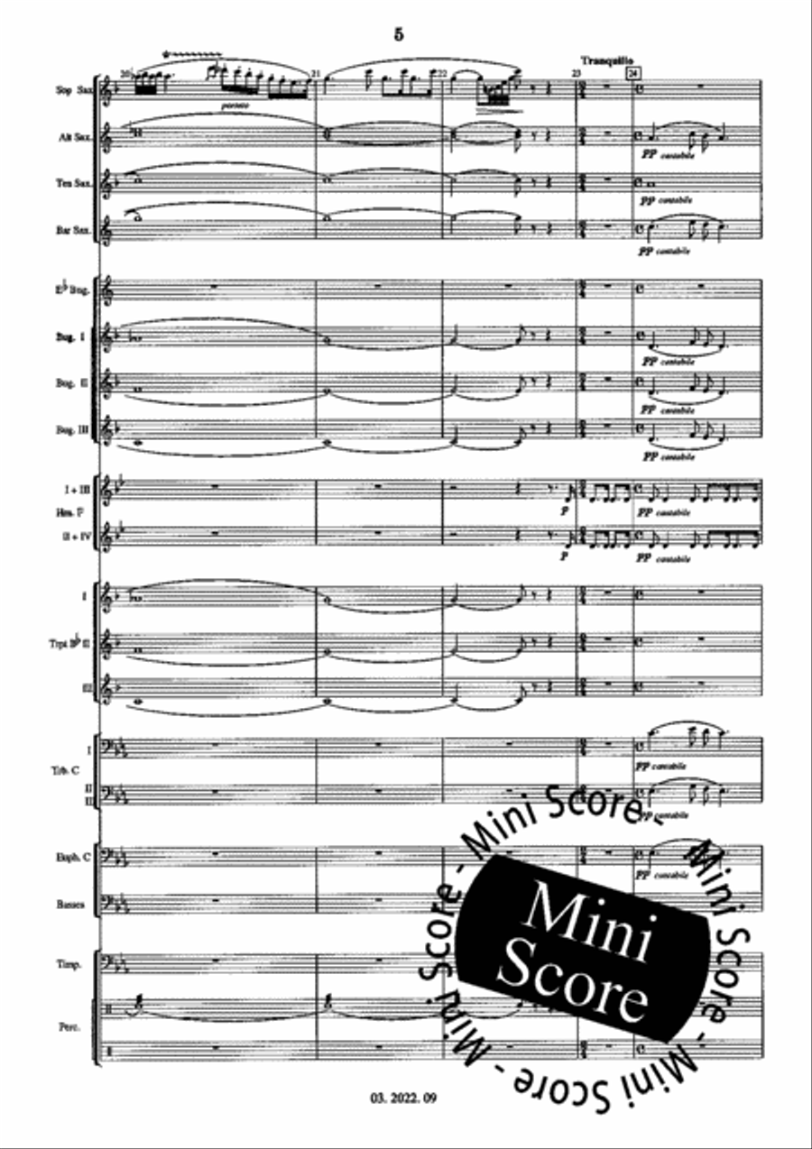 Hungarian Fantasy Fanfare Band scores gallery preview page 9