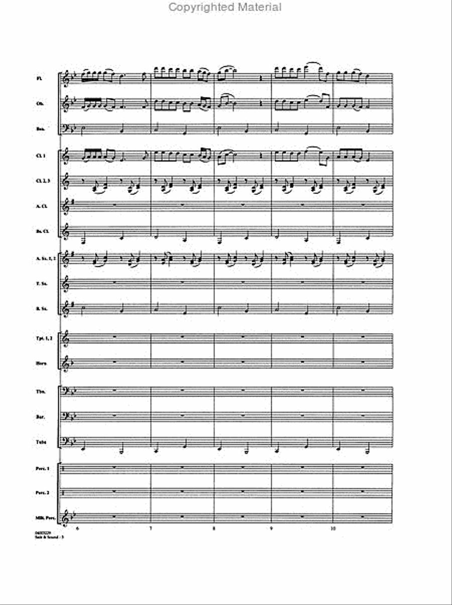 Safe & Sound (from The Hunger Games) Concert Band scores gallery preview page 3