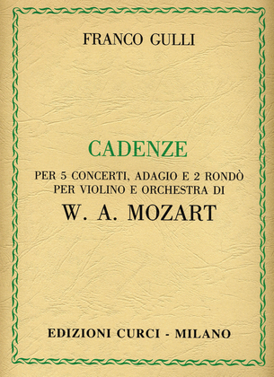 Book cover for Cadenze