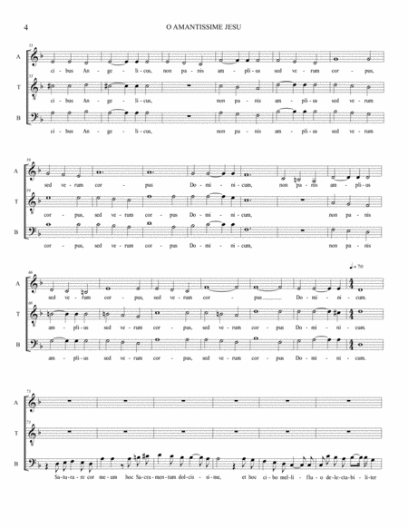 O AMANTISSIME JESU - Grancini M. - For ATB Choir image number null