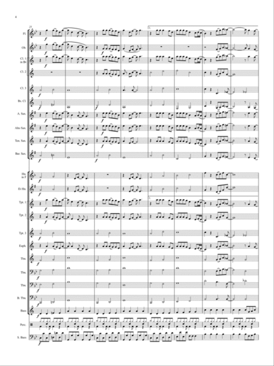 All Over The World All Over The World Concert Band scores gallery preview page 4
