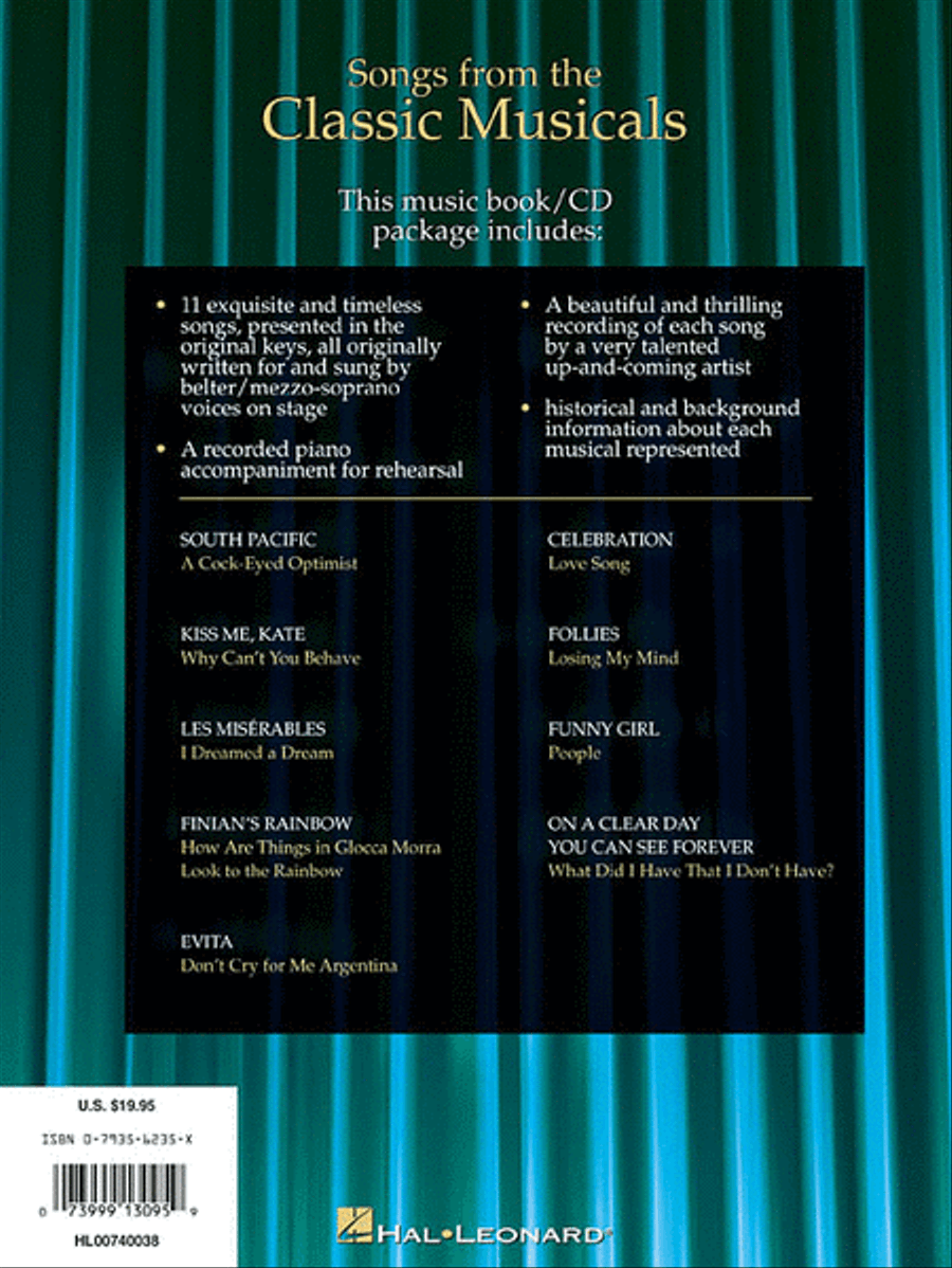 Musical Theatre Classics Musical Theatre Classics Mezzo-Soprano Voice scores gallery preview page 2