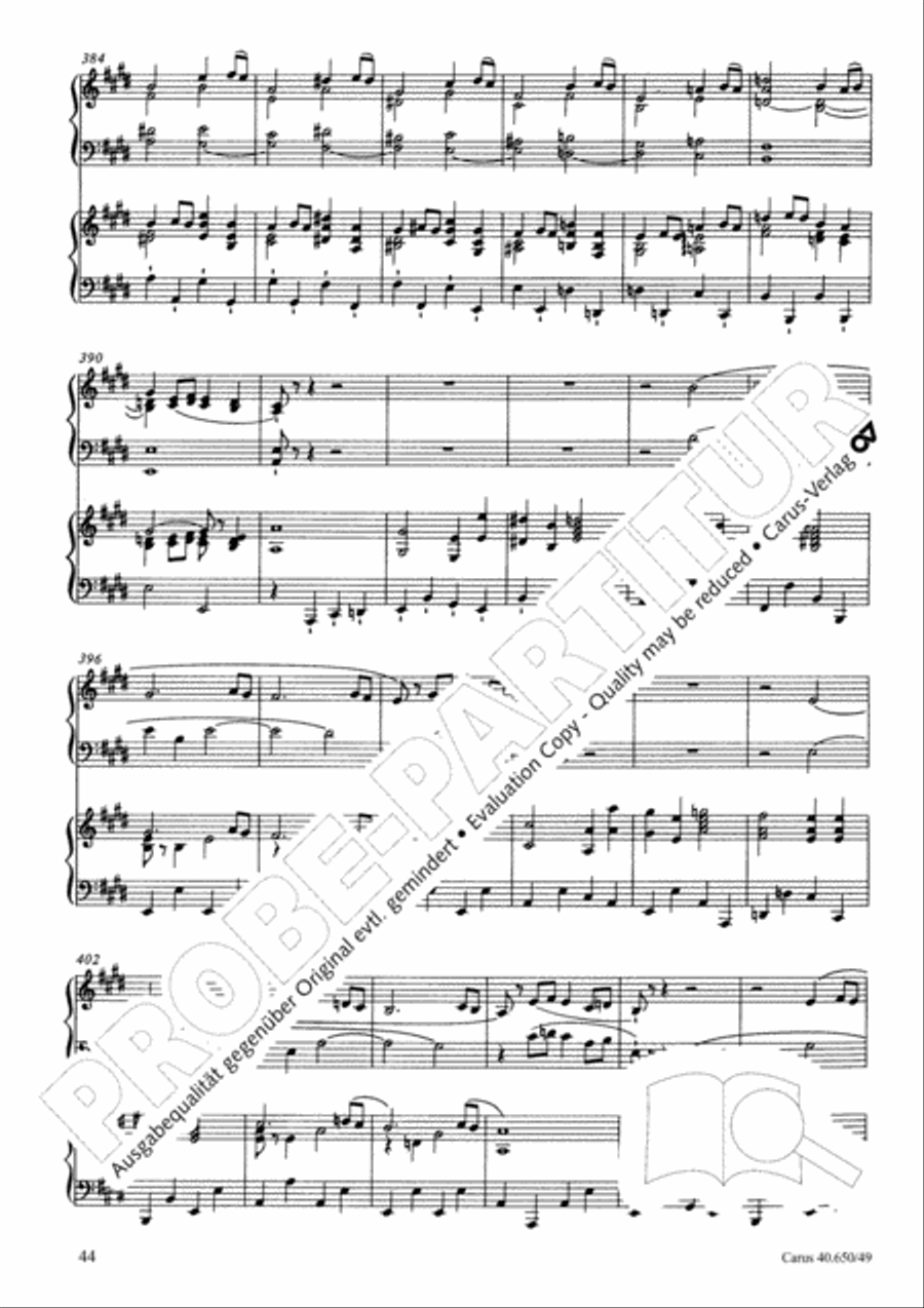 Petite Messe solennelle 4-Part scores gallery preview page 45