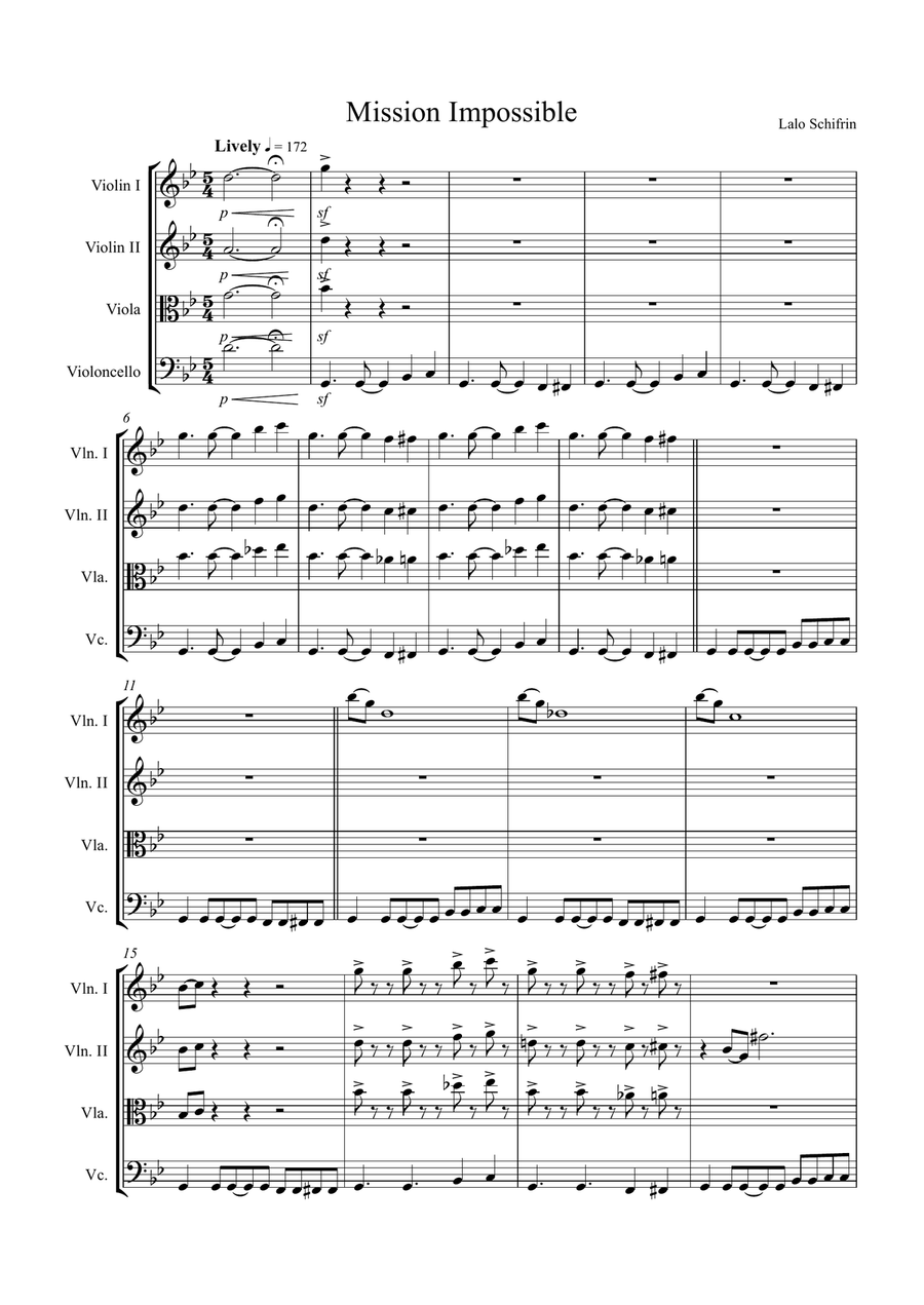 Mission impossible store alto sax