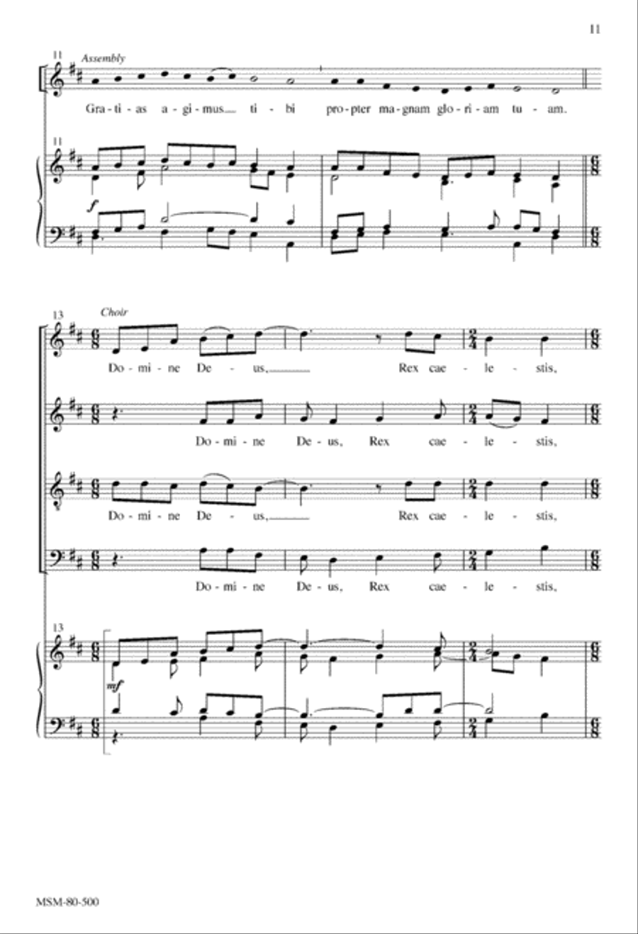 Mass of the Transfiguration (Choral Score) Mass of the Transfiguration (Choral Score) 4-Part scores gallery preview page 10