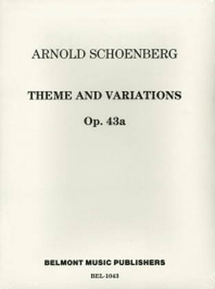 Book cover for Theme and Variations for Windband, Op. 43a