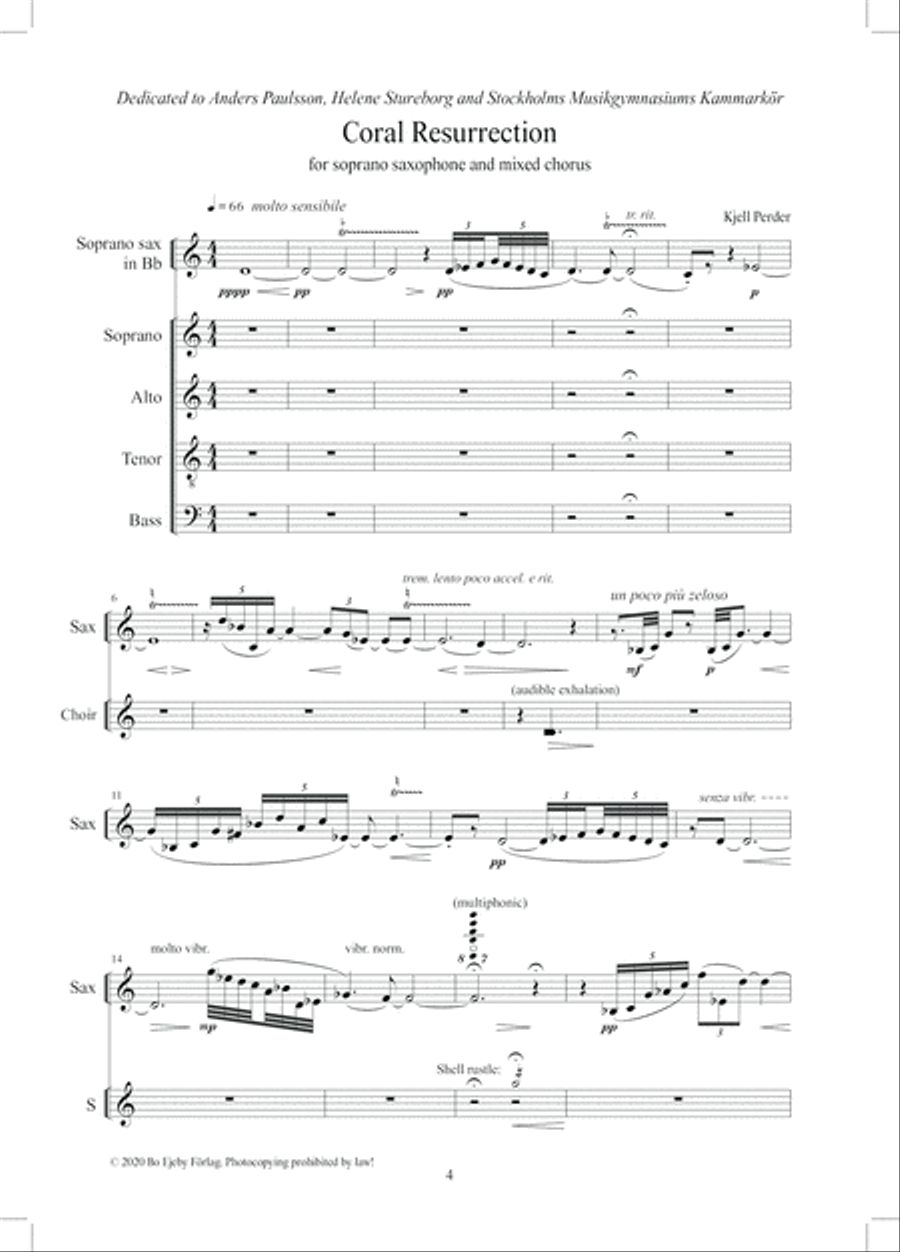 Coral Resurrection 4-Part scores gallery preview page 4