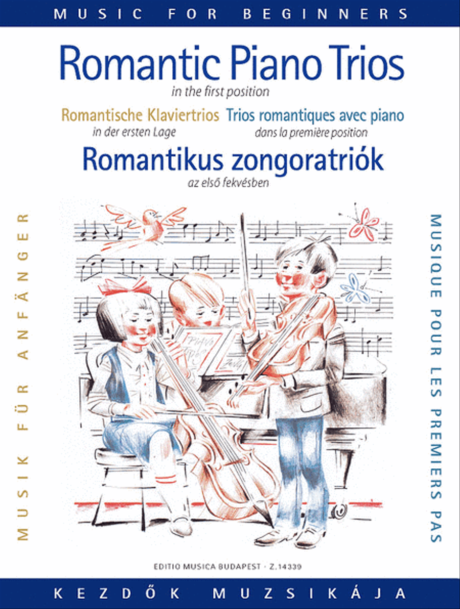 Romantische Klaviertrios für Anfänger (Erste Lage) Piano Trio scores gallery preview page 1