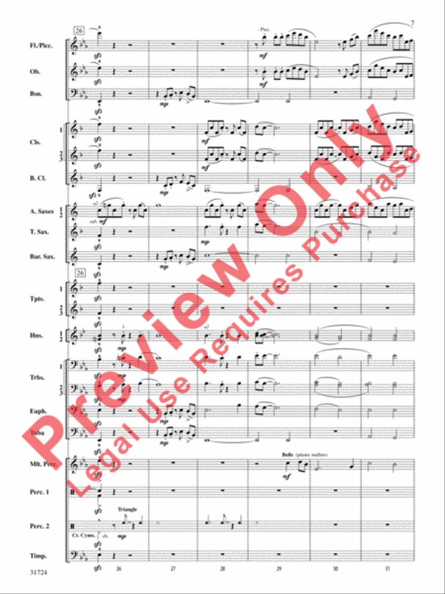 Choreography (score only) Concert Band scores gallery preview page 8