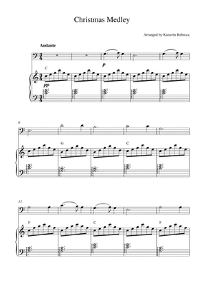 Christmas Medley (for cello solo and piano accompaniment with chords)