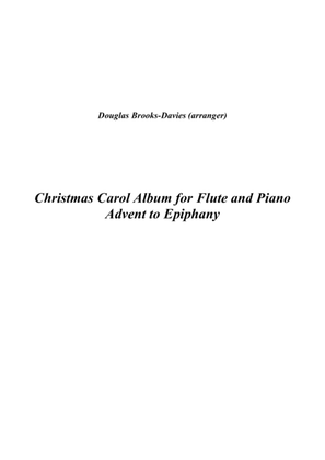 Book cover for Christmas Carol Album for Flute and Piano: Advent to Epiphany