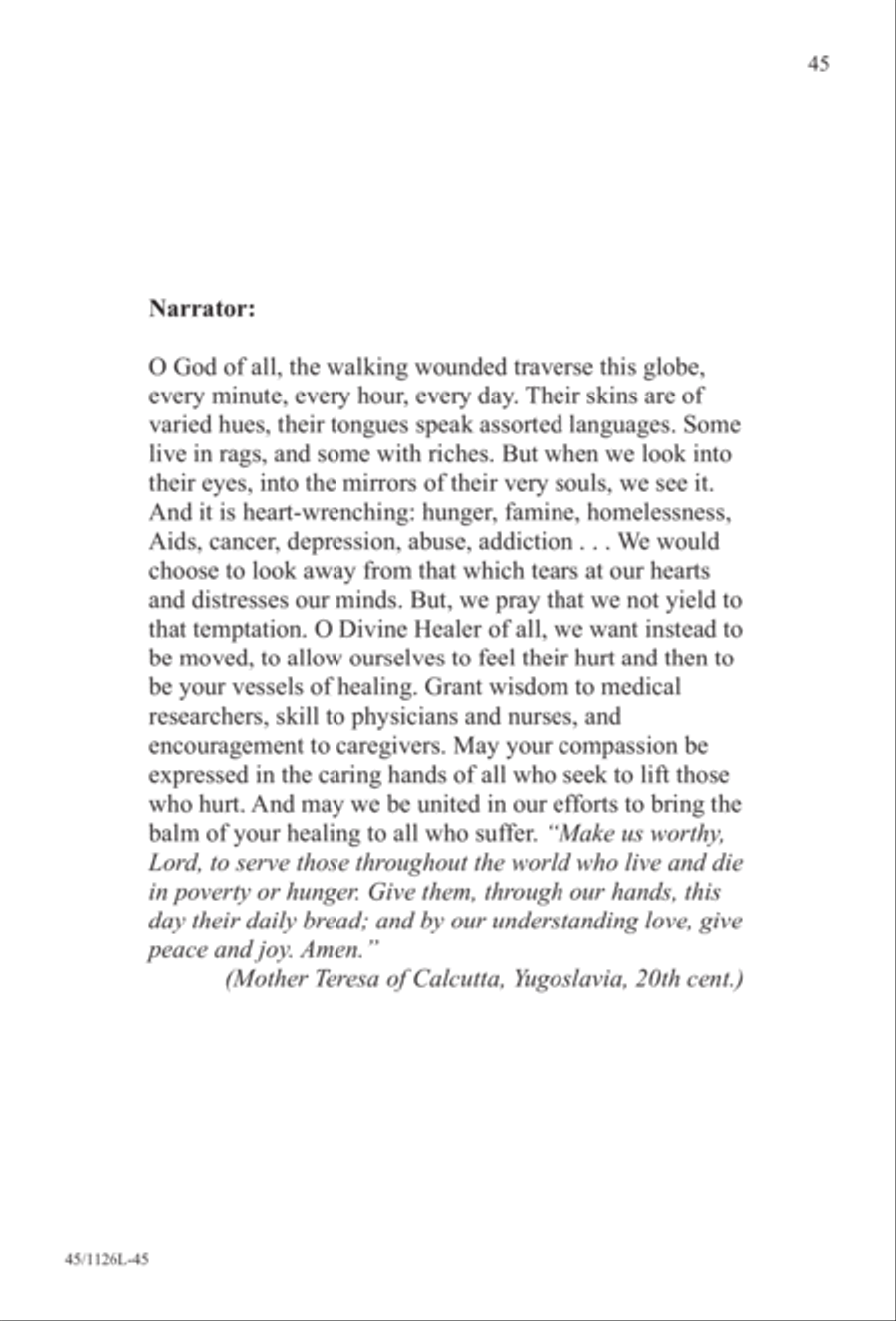Prayers for the Nations 4-Part scores gallery preview page 46