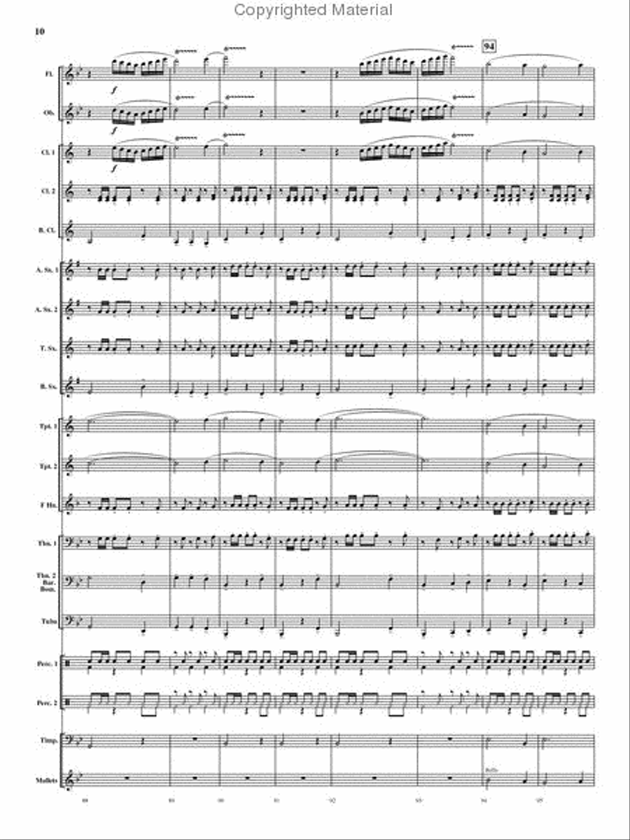 Viva Espania Concert Band scores gallery preview page 11
