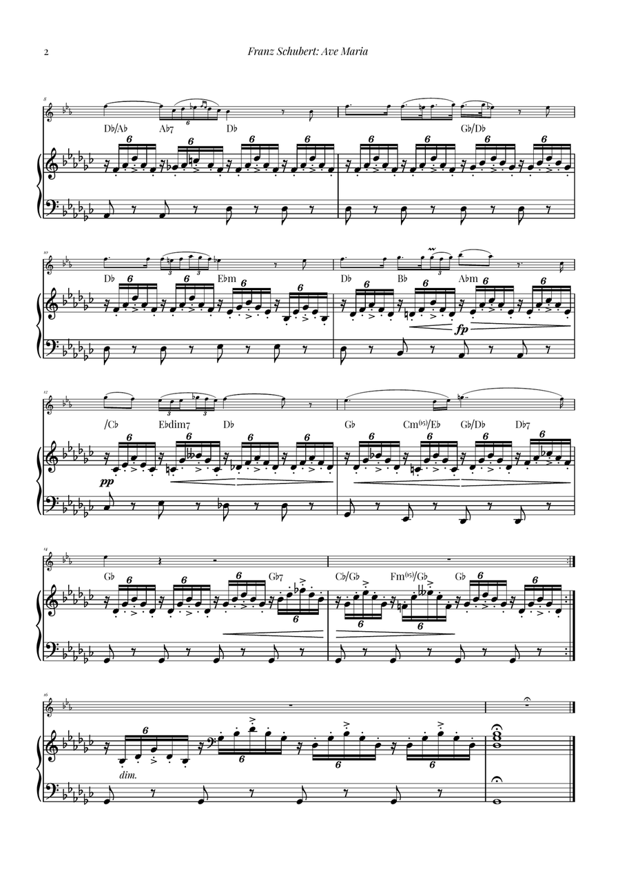 Ave Maria - Franz Schubert Chamber Music scores gallery preview page 2
