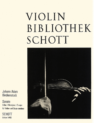 Book cover for Sonata E Major