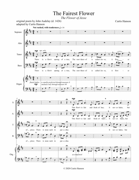 The Fairest Flower (SATB) image number null