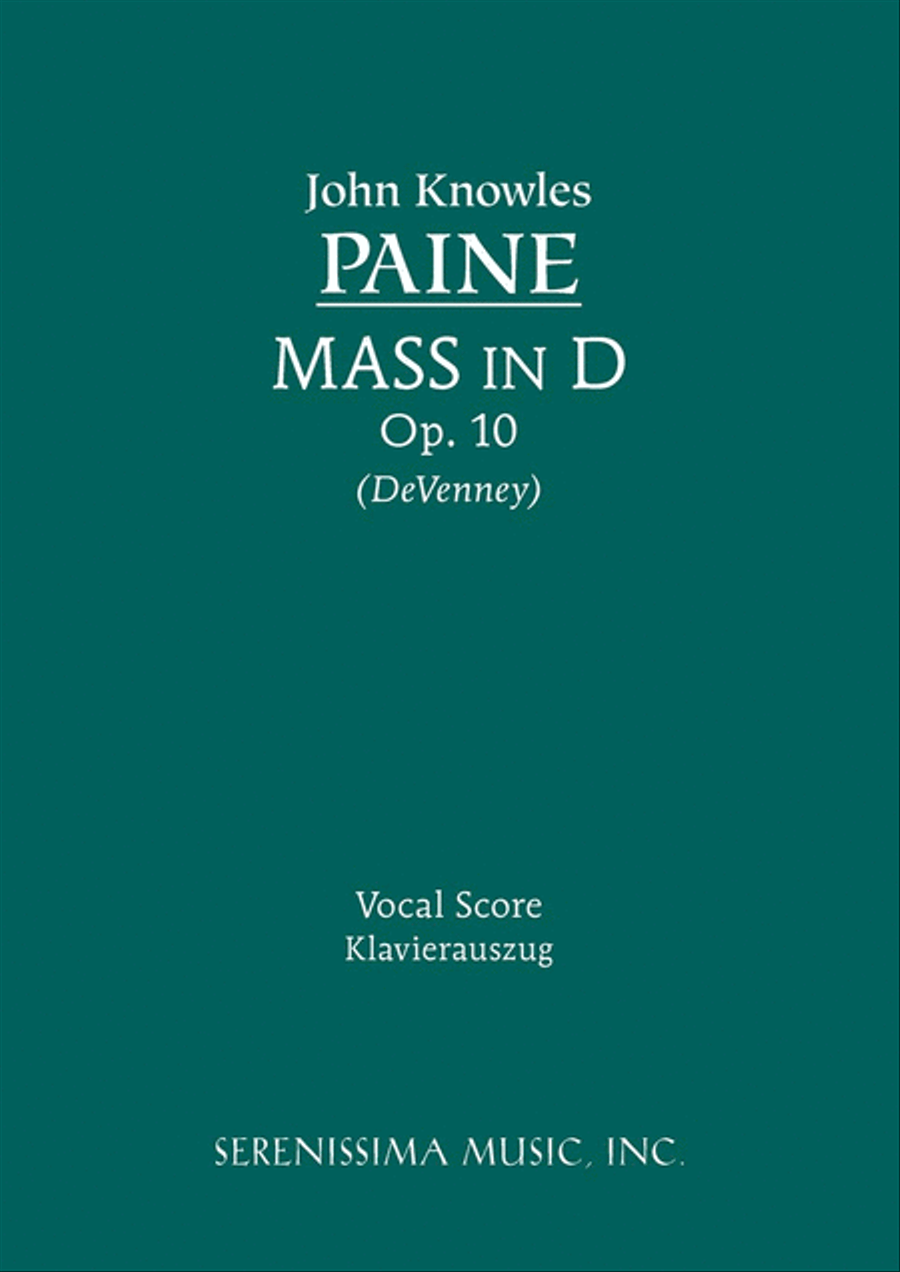 Mass in D minor, Op.10 Choir scores gallery preview page 1