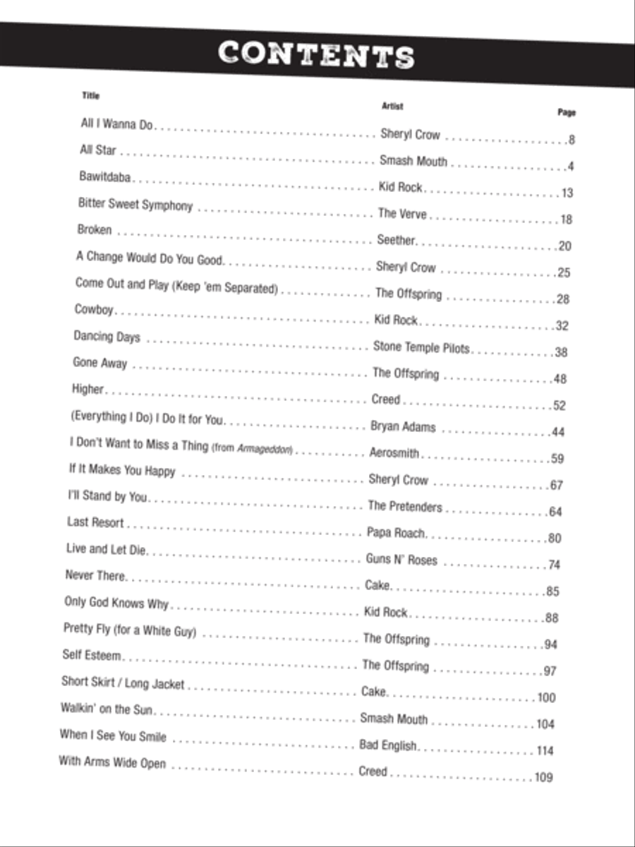 Nineties Guitar Collection Acoustic Guitar scores gallery preview page 4