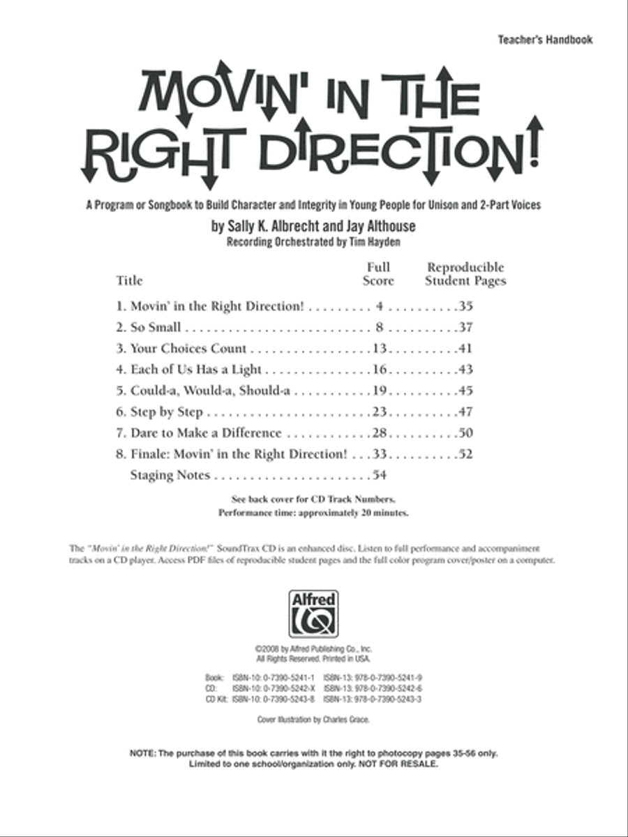 Movin' in the Right Direction! Voice scores gallery preview page 2