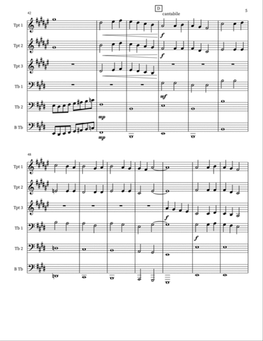 Super Smash Bros. Brawl - Main Theme Small Ensemble scores gallery preview page 5