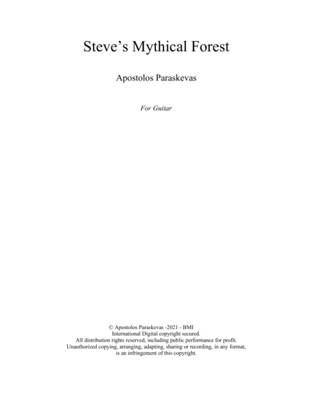 Steve's Mythical Forest image number null